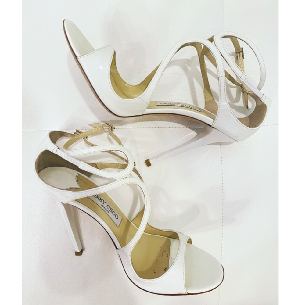 JIMMY CHOO Strappy Sandals Sz 40.5 - Picture 4 of 7